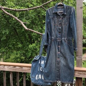 Beautiful vantage long sleeve jeans USED coat